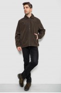 Куртка чоловіча демісезонна однотонна, колір темно-зелений, 244R033B оптом - фото № 1