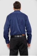 Сорочка чоловіча однотонна, колір темно-синій, 186R6917 - фото № 3