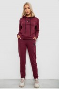 Спортивний костюм жіночий двонитка  уцінка, колір сливовий, 214R1419-003-U-18 - фото № 0