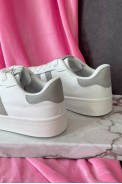 Кросівки жіночі екошкіра, колір білий, 248RJH300-9 оптом - фото № 3