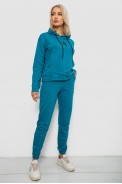 Спортивний костюм жіночий двонитка  уцінка, колір бірюзовий, 214R1419-003-U-16 оптом - фото № 2