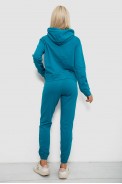 Спортивний костюм жіночий двонитка  уцінка, колір бірюзовий, 214R1419-003-U-16 оптом - фото № 3