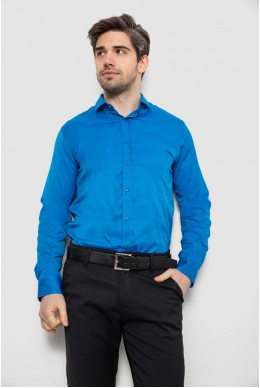 Рубашка мужская однотонная, цвет голубой, 186R6917