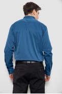 Рубашка мужская однотонная, цвет синий, 186R6917 - фото № 3