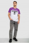 Футболка чоловіча з принтом, колір фіолетовий, 244R4797 - фото № 1