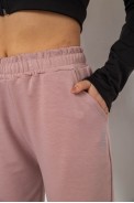 Спортивные штаны женские, цвет пудровый, 238R325 - фото № 4