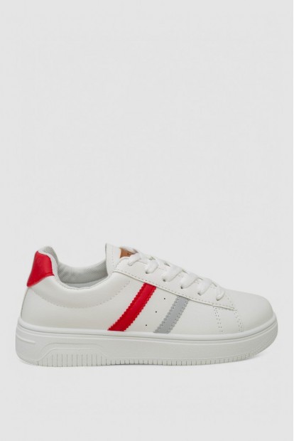 Кеды женские  -уценка, цвет бело-красный, 248R100-U-1