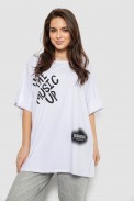 Футболка женская с принтом, цвет белый, 244R4002-2 - фото № 0