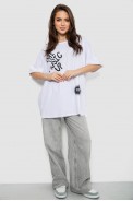 Футболка женская с принтом, цвет белый, 244R4002-2 - фото № 1