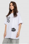Футболка женская с принтом, цвет белый, 244R4002-2 - фото № 2