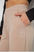Спортивні штани жіночі, колір бежевий, 238R325 - фото № 4