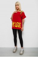 Футболка женская с принтом, цвет красный, 244R2158 - фото № 1
