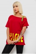 Футболка женская с принтом, цвет красный, 244R2158 - фото № 2