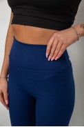 Лосины женские однотонные в рубчик, цвет синий, 214RU200 - фото № 4