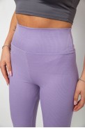 Лосины женские однотонные в рубчик, цвет сиреневый, 214RU200 - фото № 4