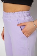 Спортивные штаны женские, цвет сиреневый, 238R325 - фото № 4