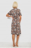 Халат женский на молнии с принтом, цвет мокко, 257R1030-1 - фото № 3