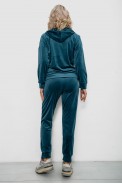 Спортивний костюм жіночий велюровий, колір смарагдовий, 257R4119 оптом - фото № 3