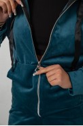 Спортивний костюм жіночий велюровий, колір смарагдовий, 257R4119 оптом - фото № 4