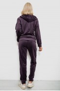 Спортивний костюм жіночий велюровий, колір темно-сливовий, 257R4119 оптом - фото № 3