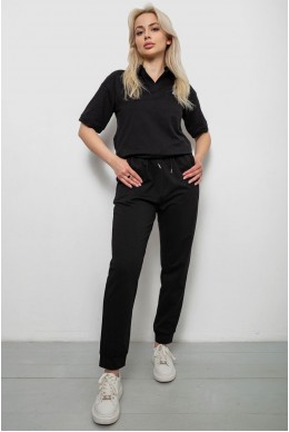 Спортивный костюм женский, цвет черный, 221R102-5