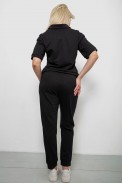 Спортивный костюм женский, цвет черный, 221R102-5 оптом - фото № 3