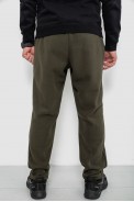 Спортивні штани чоловічі однотонні на поларфлісі, колір хакі, 257R21 - фото № 3