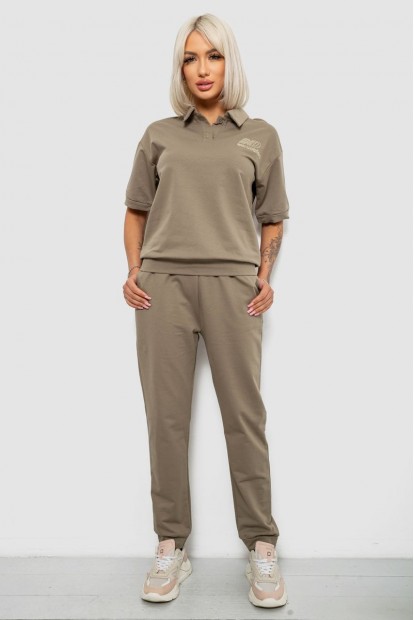 Спортивний костюм жіночий, колір хакі, 221R102-5