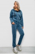 Спортивный костюм женский велюровый, цвет джинс, 257R4119 - фото № 2