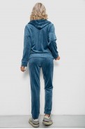 Спортивный костюм женский велюровый, цвет джинс, 257R4119 - фото № 3