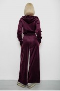 Спортивный костюм женский велюровый, цвет сливовый, 257R4125 - фото № 3