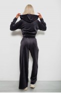 Спортивний костюм жіночий велюровий, колір чорнильний, 257R4125 - фото № 3