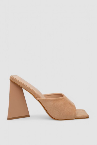 Сабо женские с открытым носком  -уценка, цвет бежевый, 248RL156-U-7