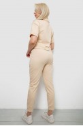 Спортивный костюм женский, цвет бежевый, 221R102-5 - фото № 4
