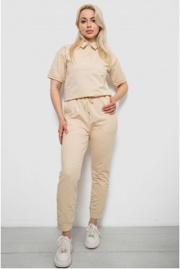 Спортивный костюм женский, цвет бежевый, 221R102-5