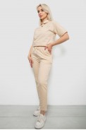 Спортивный костюм женский, цвет бежевый, 221R102-5 - фото № 2