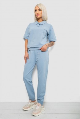 Спортивний костюм жіночий, колір блакитний, 221R102-5