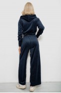 Спортивный костюм женский велровый, цвет синий, 257R4125 - фото № 3