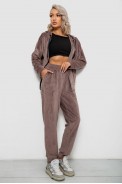 Спортивный костюм женский велюровый, цвет мокко, 257R4119 оптом - фото № 2