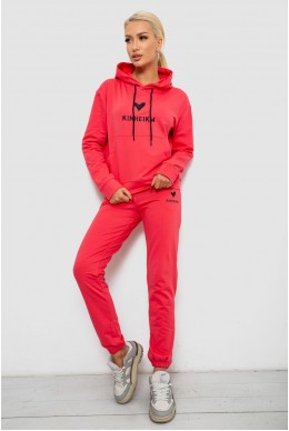 Спортивный костюм женский двухнитка, цвет коралловый, 214R1419-007