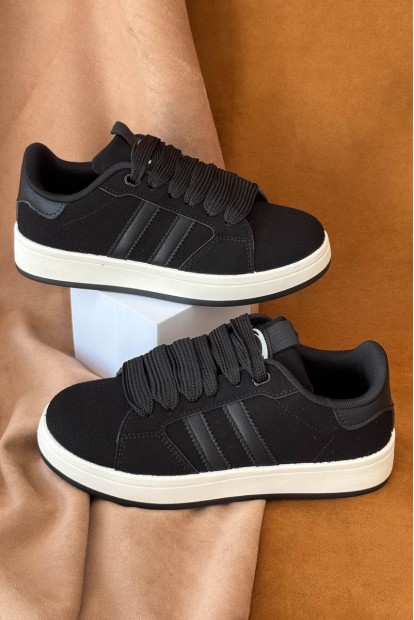 Кеди жіночі замша, колір чорно-бежевий, 248RJH400