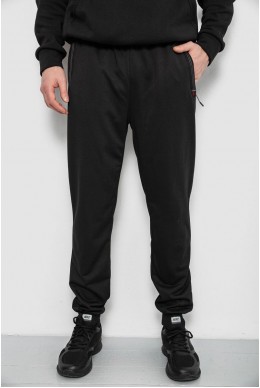 Спортивные штаны мужские, цвет черный, 244R435
