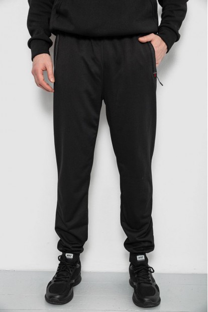 Спортивные штаны мужские, цвет черный, 244R435