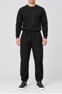 Спортивные штаны мужские на флисе, цвет черный, 257R663 - фото № 1