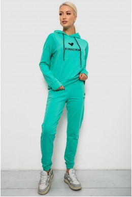 Спортивный костюм женский двухнитка, цвет мятный, 214R1419-007