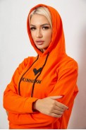 Спортивний костюм жіночий двонитка, колір помаранчевий, 214R1419-007 оптом - фото № 4