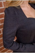 Сукня жіноча, колір темно-сірий, 119R831-2 - фото № 3