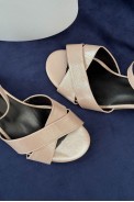 Босоножки женские, цвет пудровый, 243RE237 - фото № 1