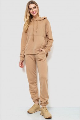 Спорт костюм жіночий двонитка  -уцінка, колір бежевий, 244R009-U-3