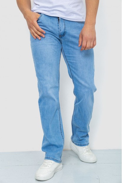 Джинси чоловічі тонкі літні  -уцінка, колір блакитний, 244R8084-U